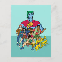 Captain Planet Group Graphic - The Power Is Yours!