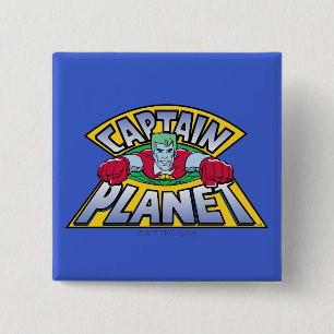 Captain Planet Logo 15 Cm Square Badge