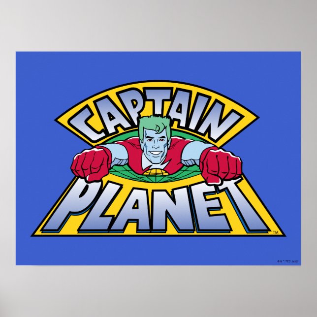Captain Planet Logo Poster (Front)