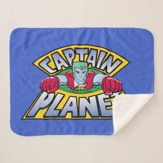Captain Planet Logo Sherpa Blanket