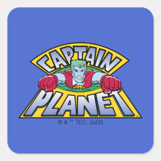 Captain Planet Logo Square Sticker