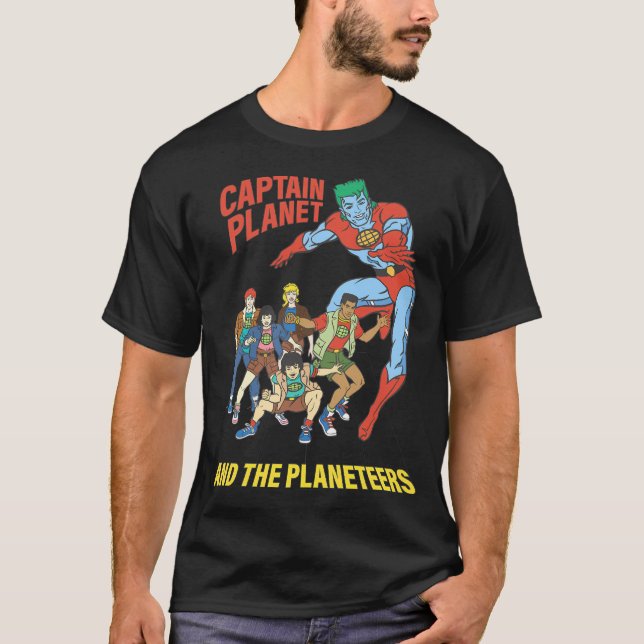 Captain Planet Planeteers United Logo T-Shirt (Front)