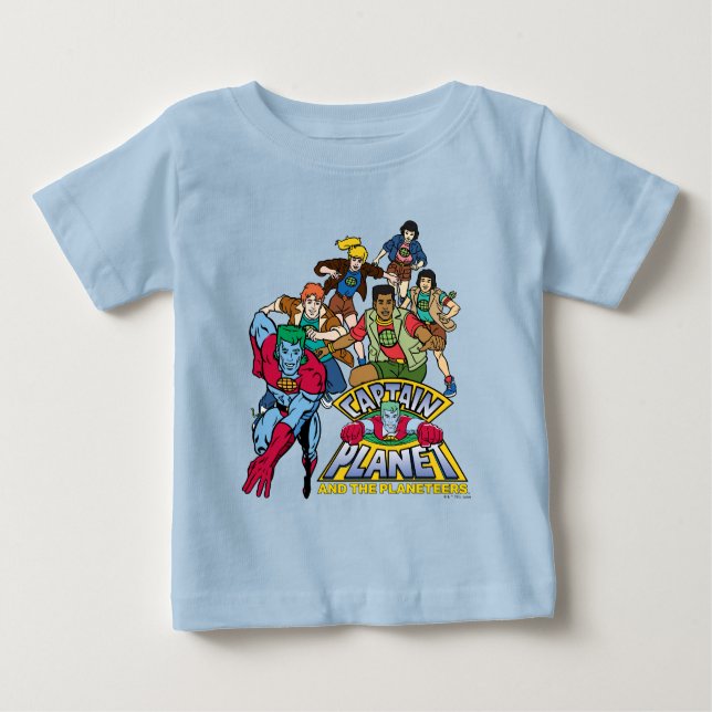 Captain Planet & the Planeteers Group Logo Graphic Baby T-Shirt (Front)