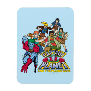 Captain Planet & the Planeteers Group Logo Graphic Magnet