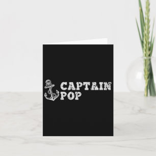Captain Pop Sailing Boating Vintage Boat Anchor Fu Card
