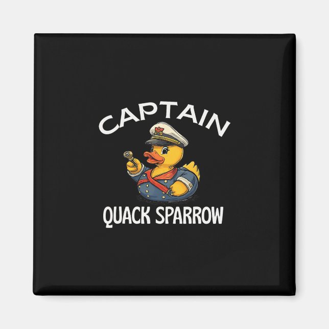Captain Quack Sparrow Cruise Ducks Keep Hide You D Magnet (Front)