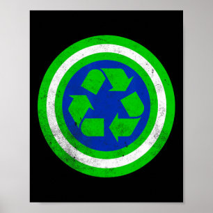 Captain Recycle Earth Day Poster