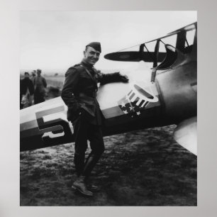 Captain Rickenbacker Poster