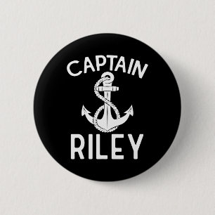Captain Riley Sailing Yacht Boating Boat Ship 6 Cm Round Badge