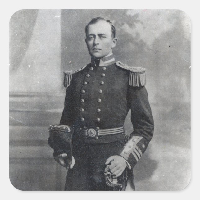 Captain Robert Falcon Scott Square Sticker (Front)