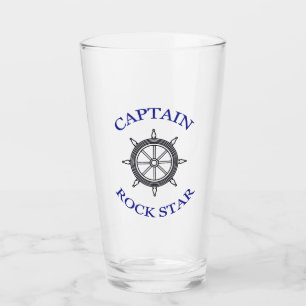 “Captain Rock Star” Glass