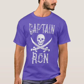 Captain Ron Vintage Personalised Pirate Boating T-Shirt