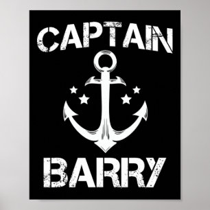 Captain Rry Funny Birthday Personalised Surname Cl Poster