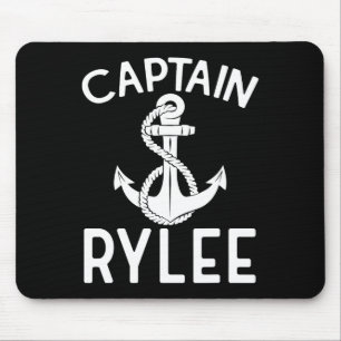 Captain Rylee Anchor Boat Boating Yacht Ship Mouse Pad