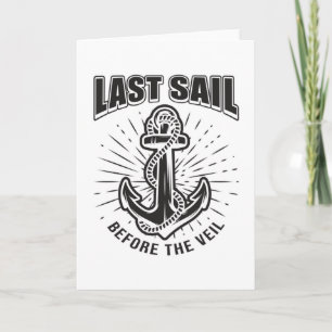 Captain Sail Boat Sailor Sea Sailing Funny Gift Card