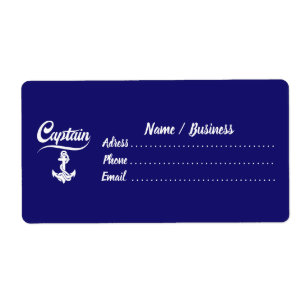 Captain Sailboat Anchor Nautical Design