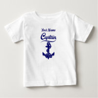 Captain Sailboat Anchor Nautical Design