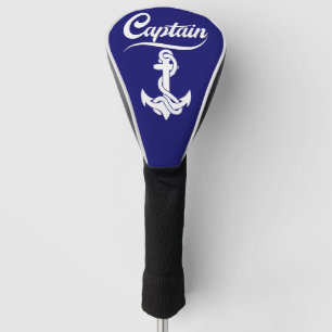 Captain Sailboat Anchor Nautical Design Golf Head Cover