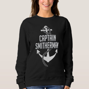 Captain Sailing Boat Boating Sailing Nautical Anch Sweatshirt