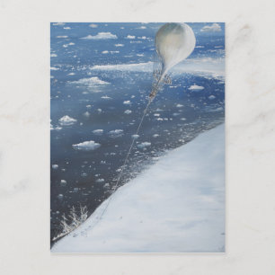 Captain Scott Antarctica's first Aeronaut. 4th Postcard