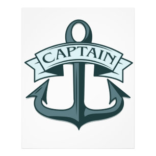 Captain Ships Anchor Photo Print