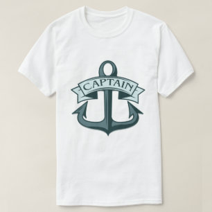 Captain Ships Anchor T-Shirt
