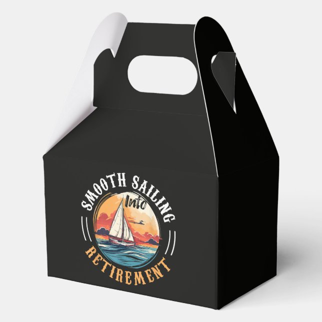 Captain Smooth Sailing into Retirement Favour Box (Front)