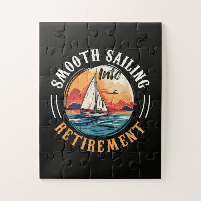 Captain Smooth Sailing into Retirement Jigsaw Puzzle (Vertical)