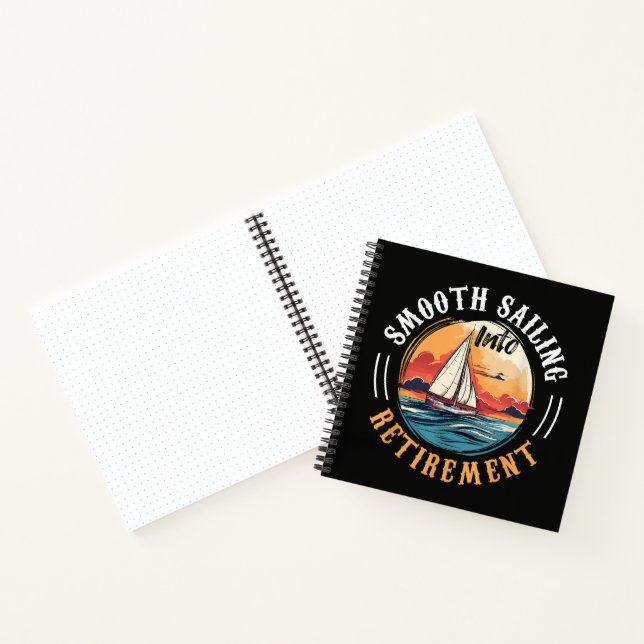 Captain Smooth Sailing into Retirement Notebook (Inside)