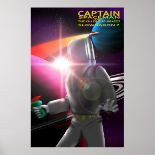 Captain Spaceman Poster