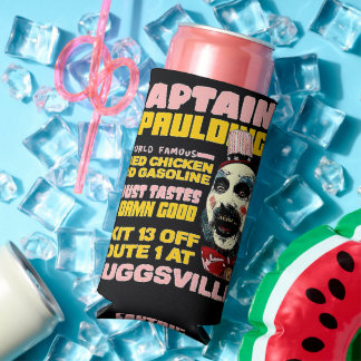 Captain Spaulding Fried Chicken, Vintage Horror Seltzer Can Cooler