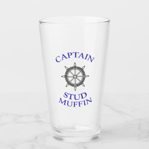 “Captain Stud Muffin” Glass