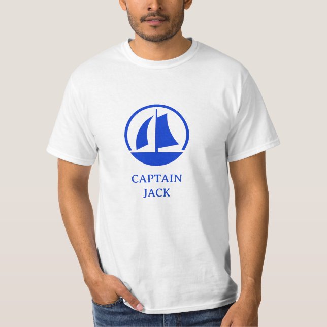 CAPTAIN T-Shirt Sailboat Image (Front)