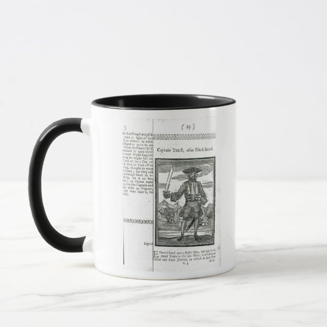 Captain Teach, Alias Black Beard Mug (Left)