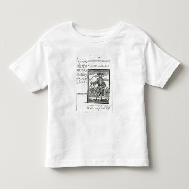 Captain Teach, Alias Black Beard Toddler T-Shirt (Front)