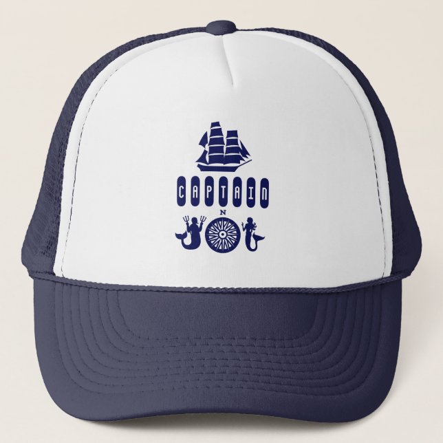 CAPTAIN  TRUCKER HAT (Front)
