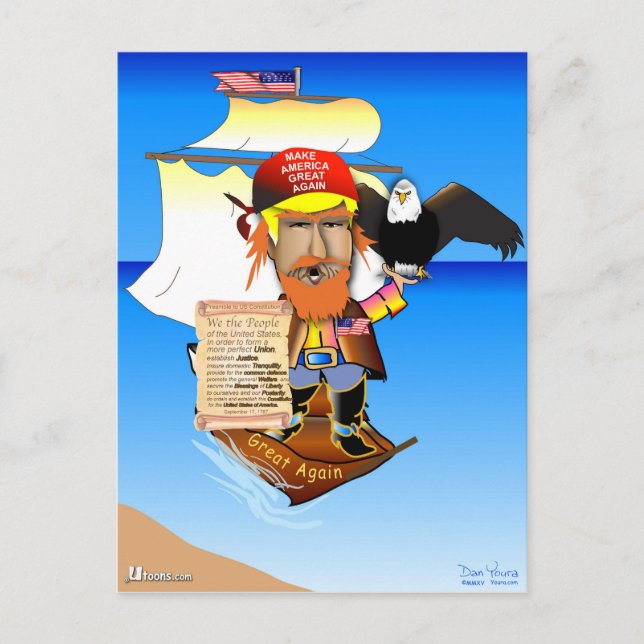 Captain Trump Postcard (Front)
