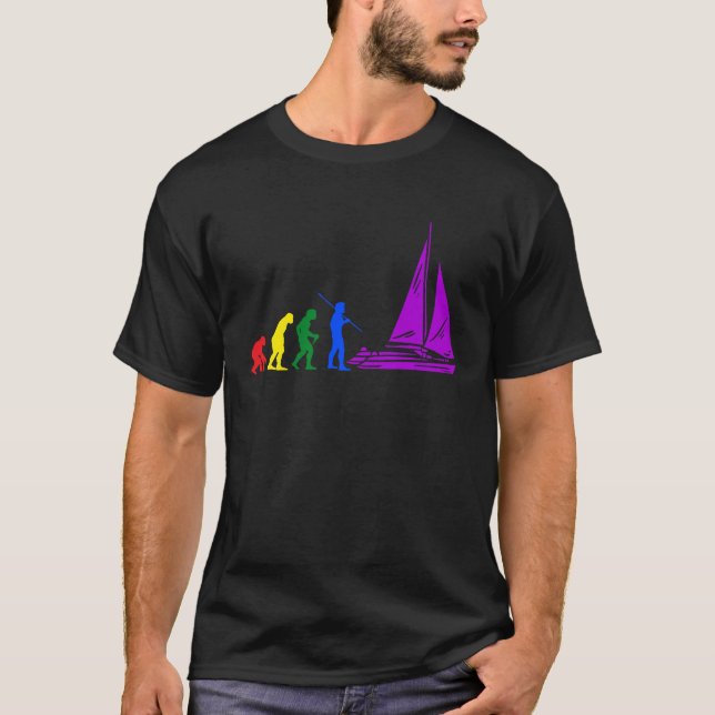 Captain Veil  Evolution Catamaran T-Shirt (Front)