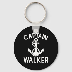 Captain Walker Ship Boating Yacht Boat Anchor Key Ring