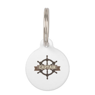 Captain Wheel Pet Tag