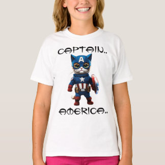 "Captain Whiskers: Mountain Crusader" T-Shirt