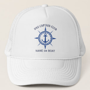Captain Your Boat Name  Trucker Hat