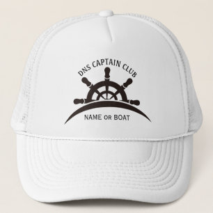 Captain Your Boat Name Trucker Hat