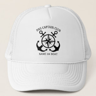 Captain Your Boat Name  Trucker Hat