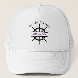 Captain Your Boat Name Trucker Hat