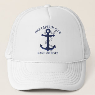 Captain Your Boat Name  Trucker Hat