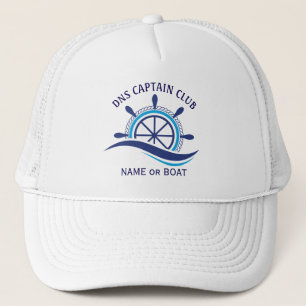 Captain Your Boat Name Trucker Hat