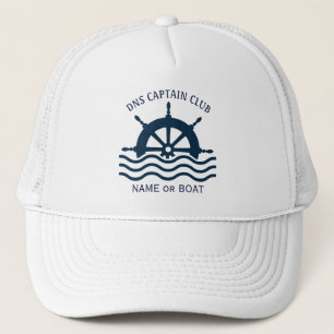 Captain Your Boat Name  Trucker Hat