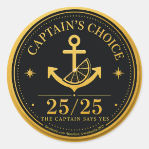 Captain's Choice Award Sticker 25 Margarita Rating