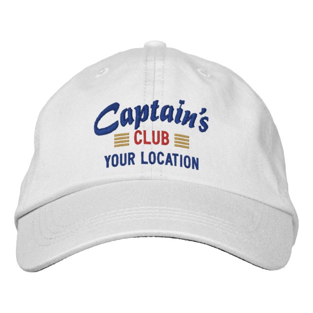 Captain's CLUB Personalise it Embroidered cap (Front)